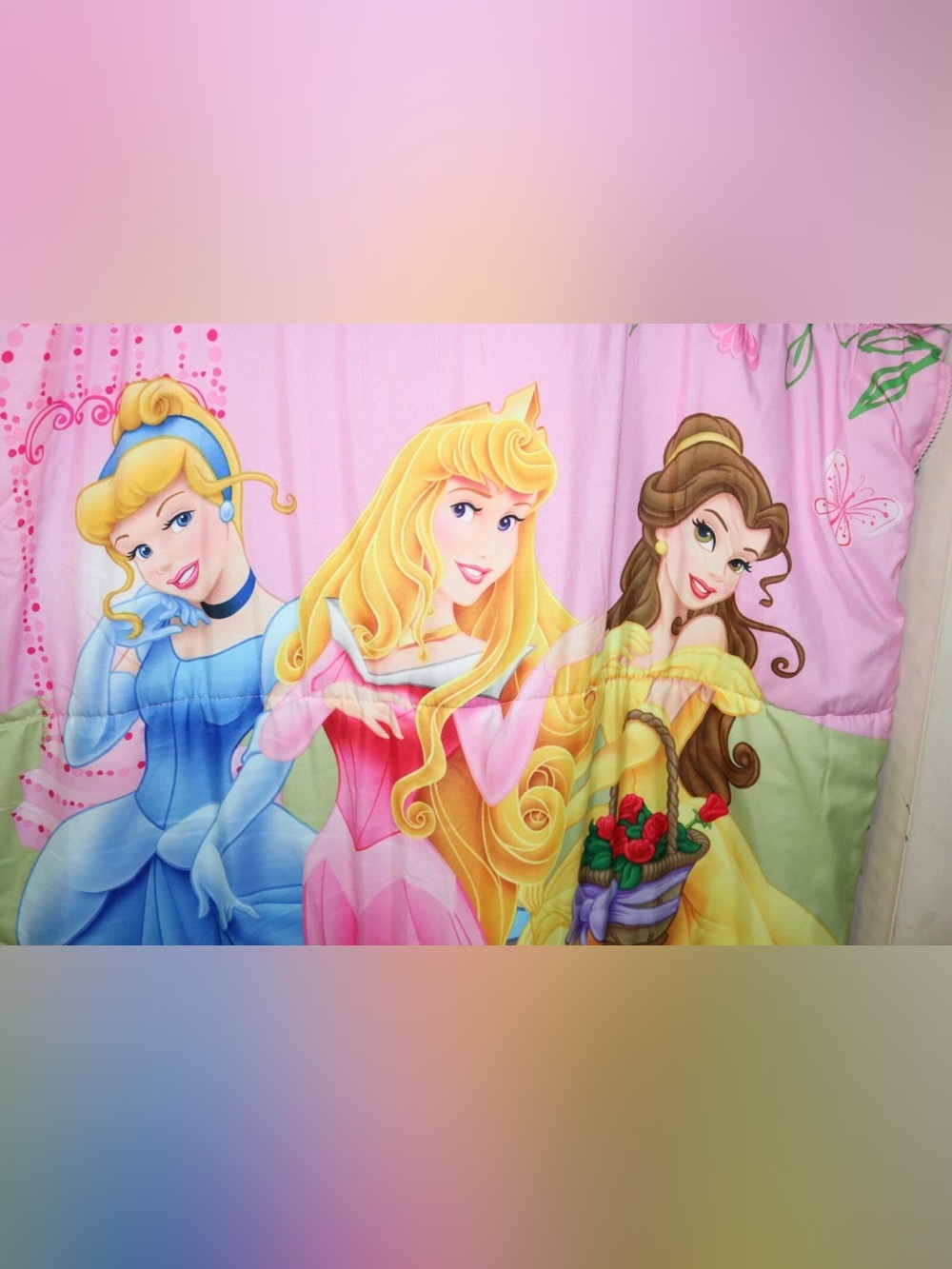 Disney Princess Sleeping Bag and Matching Pillow - Picture 2 of 4